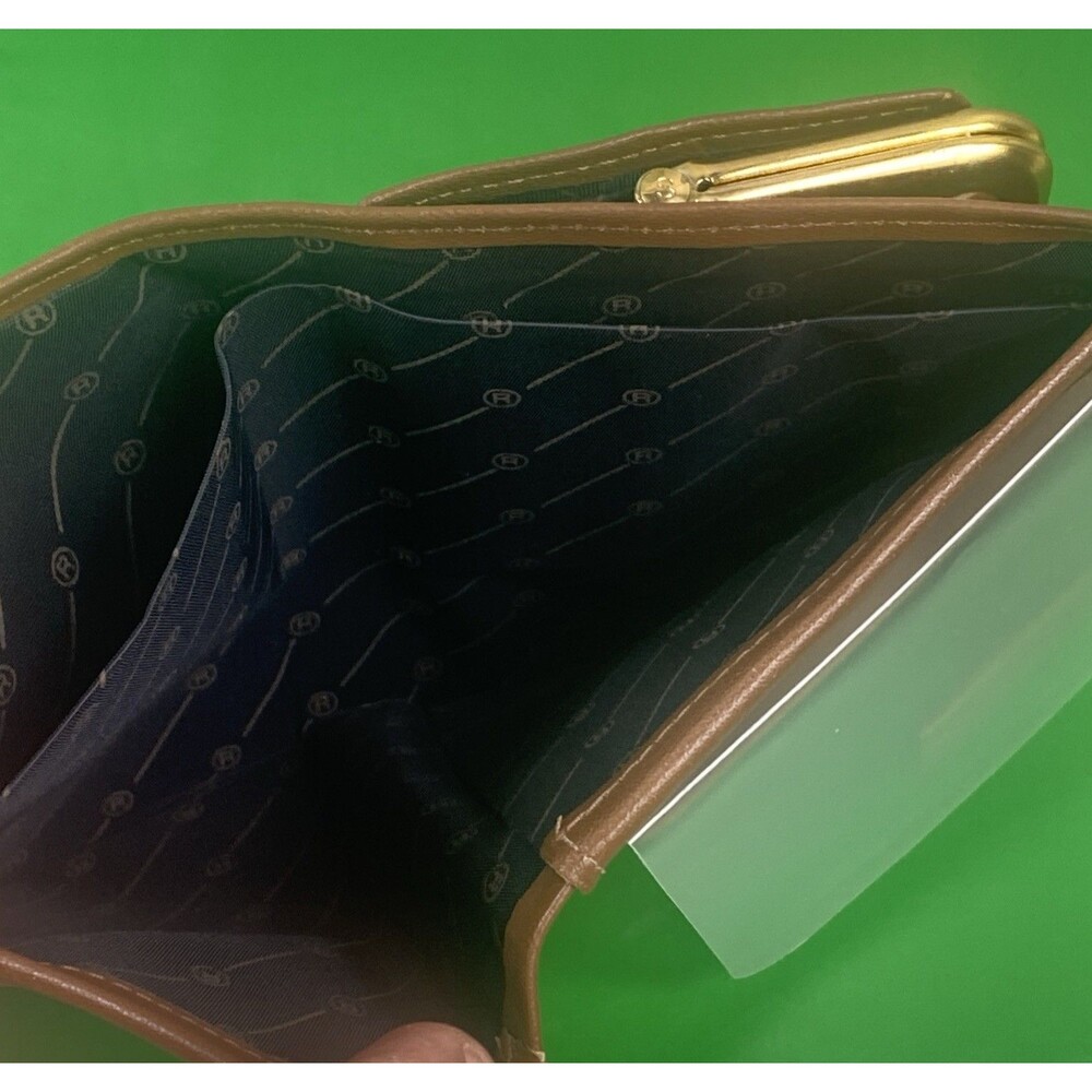 VTG Rolfs Cowhide Leather Wallet Womens Bifold w/ Kiss Lock Snap Coin Purse - Picture 7 of 14